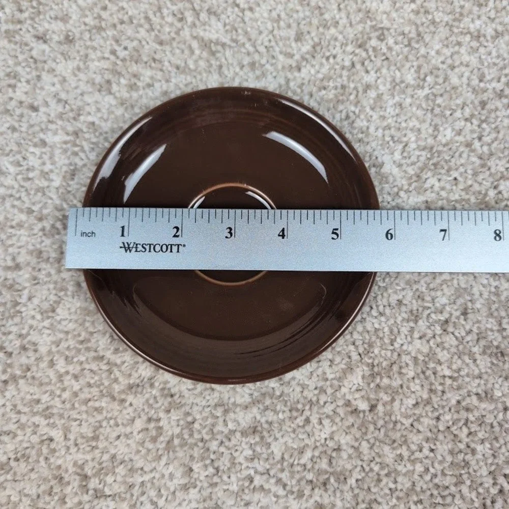Fiesta Ceramic Chocolate‎ Brown Saucer Replacement Dishware Vintage Collectible